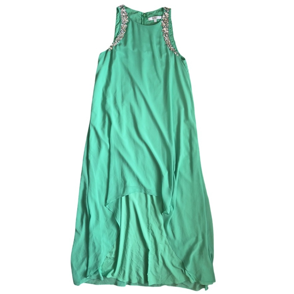 Green Badgley Mischka High Low Dress - Size 6